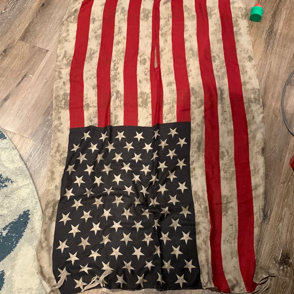 American flag poncho